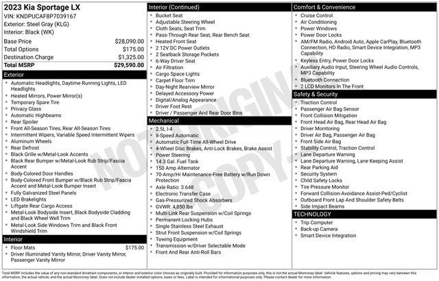 Used 2023 Kia Sportage LX AWD/4WD image 37