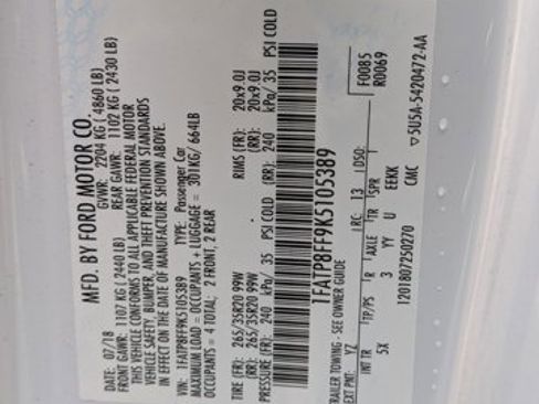 Used 2019 Ford Mustang GT Premium w/ Equipment Group 401A image 15