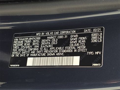 Used 2021 Volvo XC90 T6 Inscription w/ Advanced Package image 39