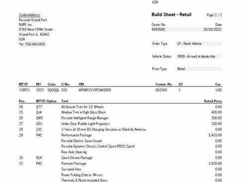 New 2023 Porsche Taycan Cross Turismo image 33