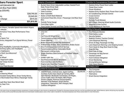 Used 2019 Subaru Forester Sport image 36