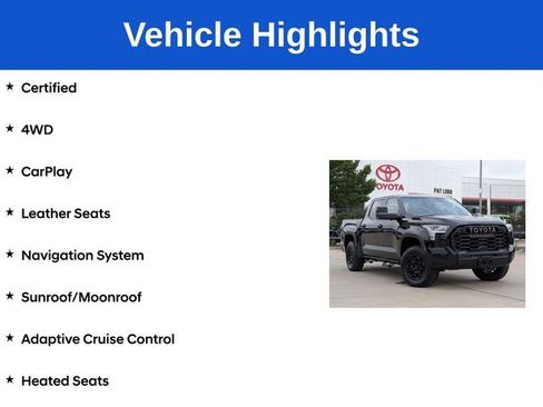 Certified 2026 Toyota Tundra TRD Pro w/ TRD Pro Tow Package AWD/4WD image 5