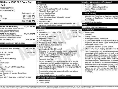 Used 2019 GMC Sierra 1500 SLE w/ Fleet Comfort Package AWD/4WD image 9