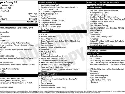 Used 2024 Toyota Camry SE FWD image 5