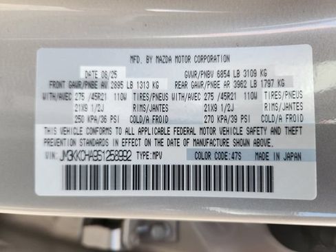 Certified 2025 MAZDA CX-90 Plug-In Hybrid w/Premium Sport AWD/4WD image 27