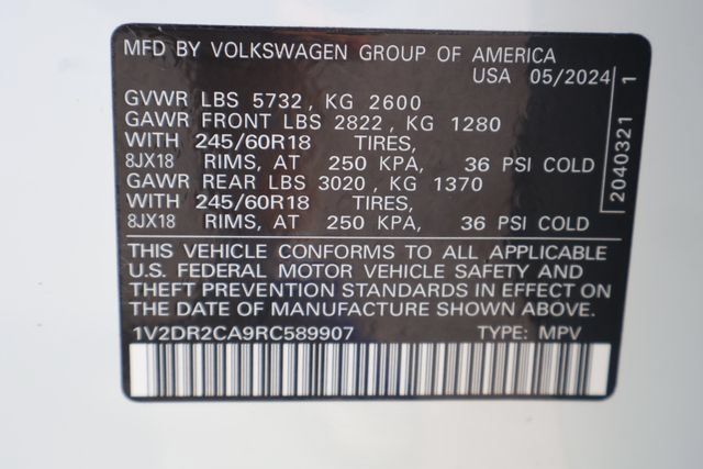 Certified 2024 Volkswagen Atlas SE FWD image 28