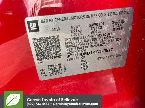 Used 2019 GMC Sierra 1500 SLT w/ SLT Premium Package image 26