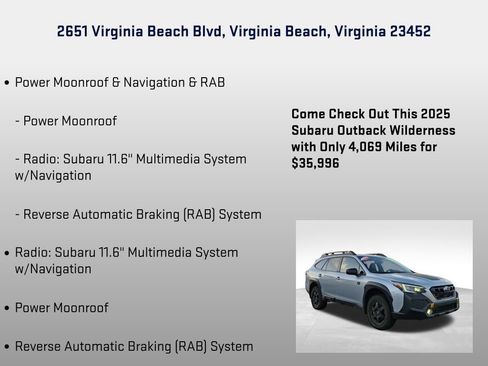 Certified 2025 Subaru Outback Wilderness image 8