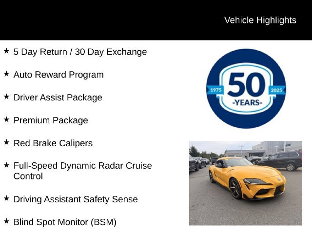 Used 2022 Toyota Supra Premium w/ Driver Assist Package RWD image 5