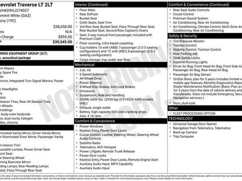 Used 2017 Chevrolet Traverse LT image 41