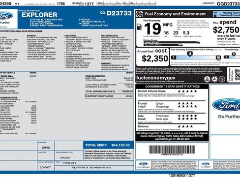 Used 2016 Ford Explorer XLT w/ Equipment Group 202A image 4