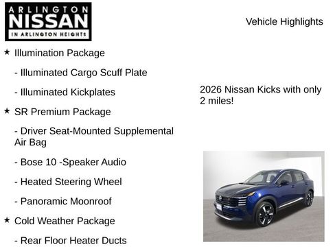 New 2026 Nissan Kicks SR w/ SR Premium Package image 8