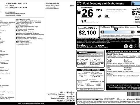 Used 2024 Mitsubishi Outlander Sport AWD image 4