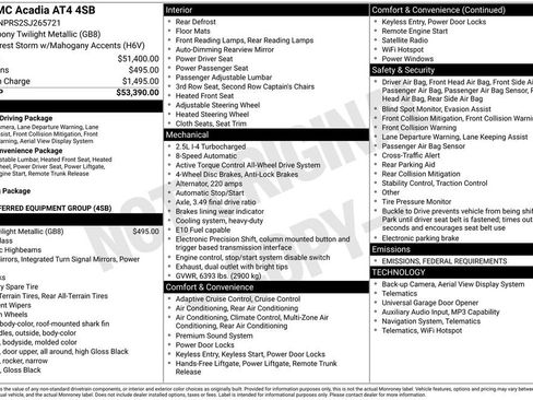 New 2025 GMC Acadia AT4 image 45