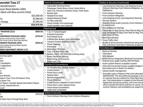 Used 2024 Chevrolet Trax LT w/ Sunroof Package FWD image 3