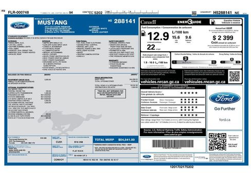 Used 2017 Ford Mustang GT Premium w/ Equipment Group 401A RWD image 2