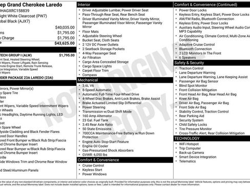 Used 2024 Jeep Grand Cherokee Laredo w/ Luxury Tech Group I AWD/4WD image 38