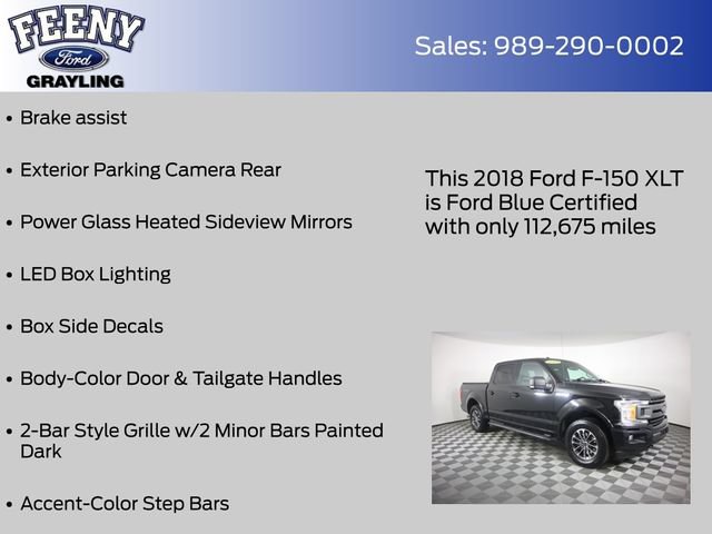 Certified 2018 Ford F150 XLT w/ Equipment Group 302A Luxury AWD/4WD image 25