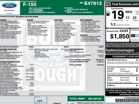 Used 2022 Ford F150 XLT w/ Equipment Group 302A High image 2