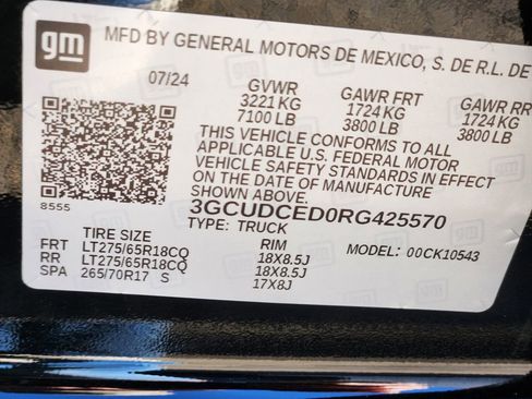 Used 2024 Chevrolet Silverado 1500 Custom Trail Boss w/ LPO, Dark Essentials Package image 24