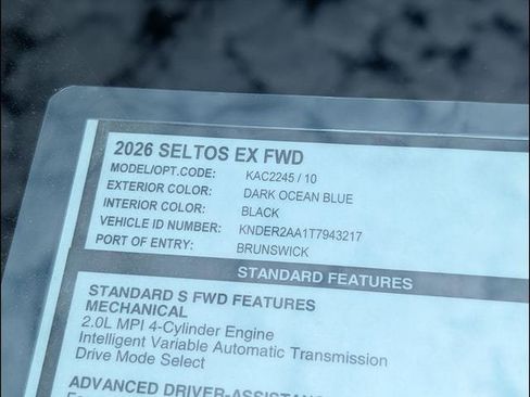 New 2026 Kia Seltos EX FWD image 14