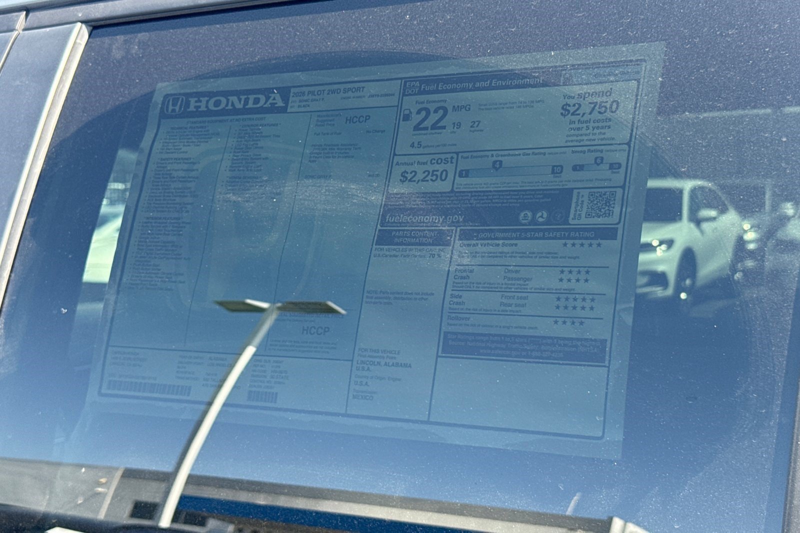 New 2026 Honda Pilot Sport image 35