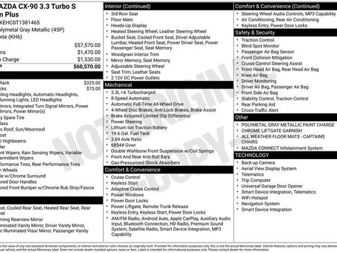 New 2026 MAZDA CX-90 3.3 Turbo S w/ Premium Plus AWD/4WD image 4