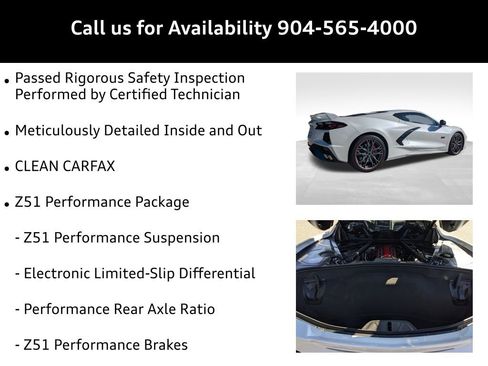 Used 2023 Chevrolet Corvette Stingray Premium Cpe w/ Z51 Performance Package image 9