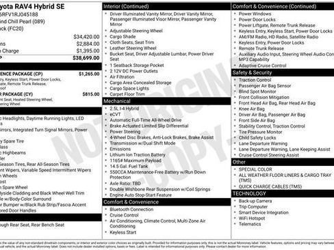 Used 2024 Toyota RAV4 SE w/ Convenience Package AWD/4WD image 37