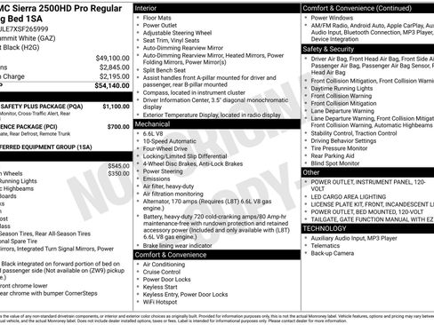 New 2025 GMC Sierra 2500 Pro w/ 1SA Pro Safety Plus Package image 3
