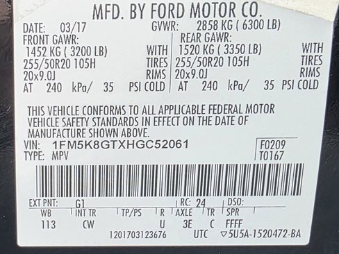 Used 2017 Ford Explorer Sport w/ Equipment Group 401A image 42