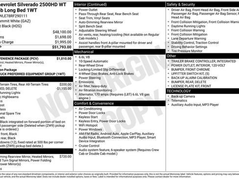 New 2024 Chevrolet Silverado 2500 W/T w/ WT Convenience Package RWD image 2