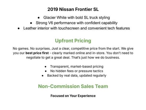 Used 2019 Nissan Frontier SL AWD/4WD image 3