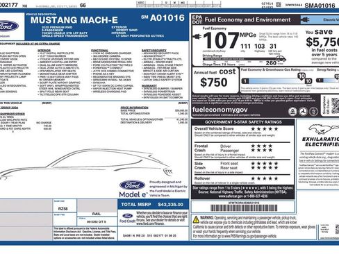 Used 2025 Ford Mustang Mach-E Premium image 2