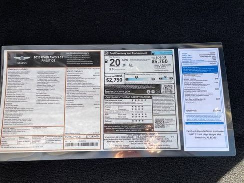 Used 2023 Genesis GV80 3.5T w/ Prestige Package image 26