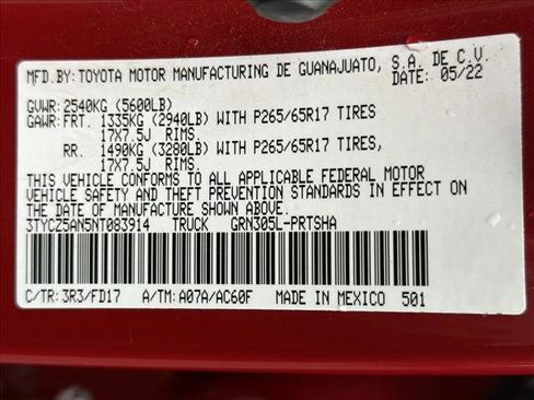 Certified 2022 Toyota Tacoma TRD Sport image 27