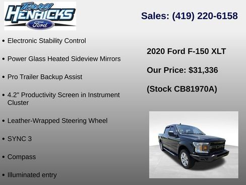 Used 2020 Ford F150 XLT w/ Equipment Group 302A Luxury AWD/4WD image 36