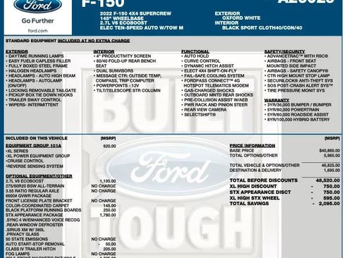 Used 2022 Ford F150 XL w/ STX Appearance Package image 2