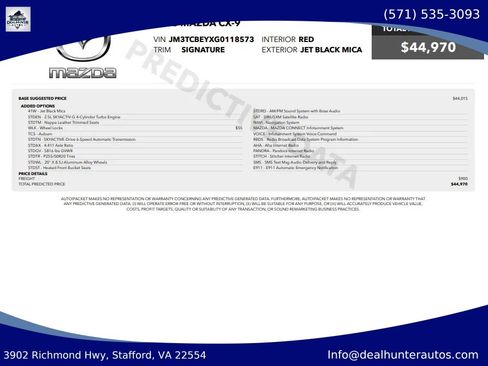 Used 2016 MAZDA CX-9 Signature AWD/4WD image 39