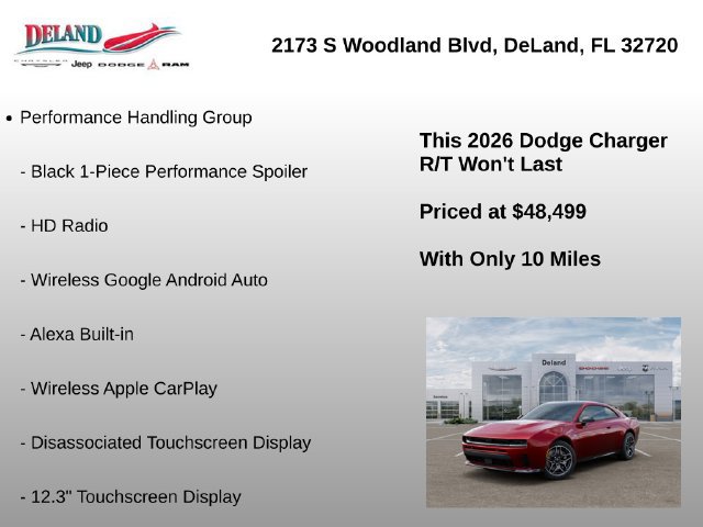 New 2026 Dodge Charger R/T w/ Performance Handling Group AWD/4WD image 15