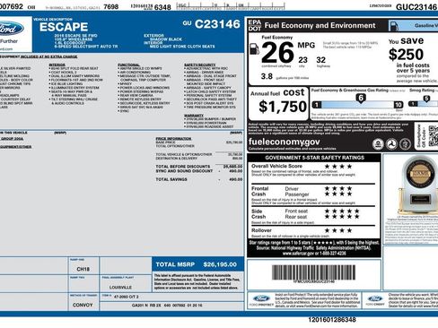Used 2016 Ford Escape SE FWD image 9