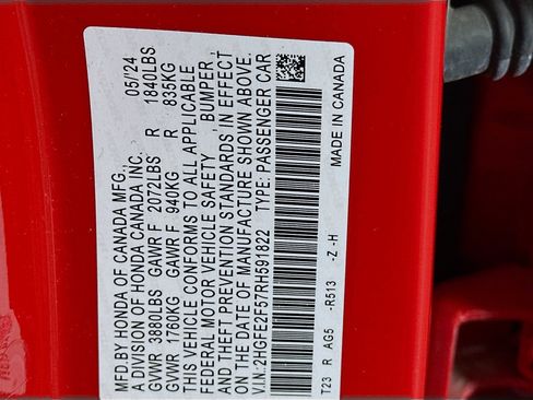Used 2024 Honda Civic Sport image 12