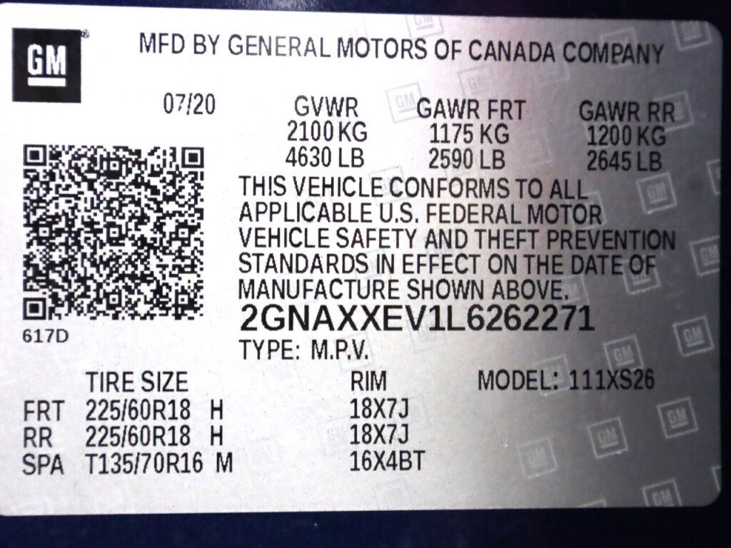 Used 2020 Chevrolet Equinox Premier w/ LPO, Floor Liner Package AWD/4WD image 47