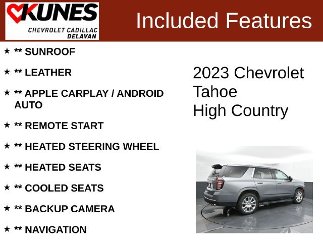 Used 2023 Chevrolet Tahoe High Country w/ Premium Package 2 AWD/4WD image 3