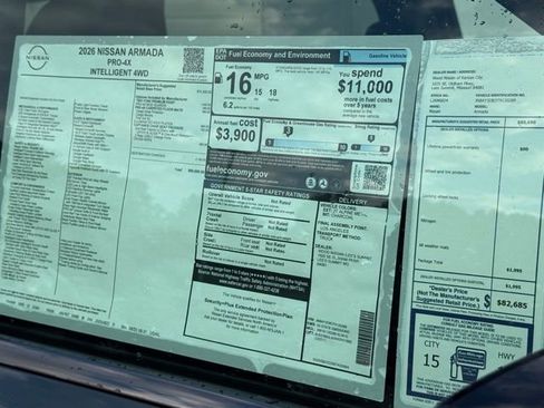 New 2026 Nissan Armada PRO-4X w/ Captain's Chari Seat Package image 10