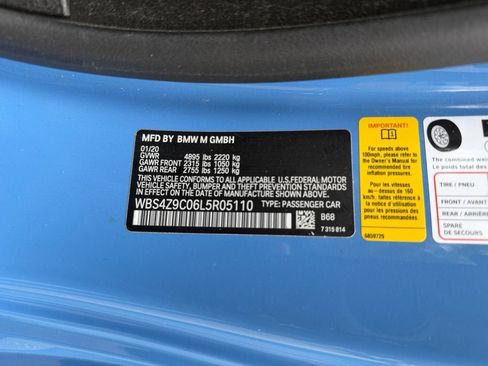 Used 2020 BMW M4 Convertible RWD image 35