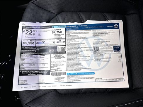 New 2026 Volkswagen Atlas SE AWD/4WD image 14