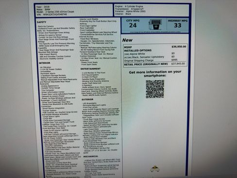 Used 2018 BMW 230i xDrive Coupe image 15