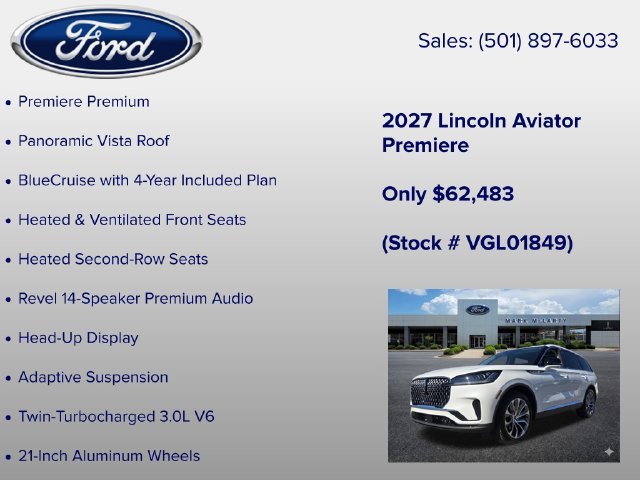 New 2027 Lincoln Aviator 2WD image 6