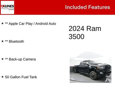 Used 2024 RAM 3500 Limited w/ Night Edition AWD/4WD image 3